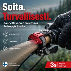 Kannettava Vedenkestävä Polkupyöräkello
