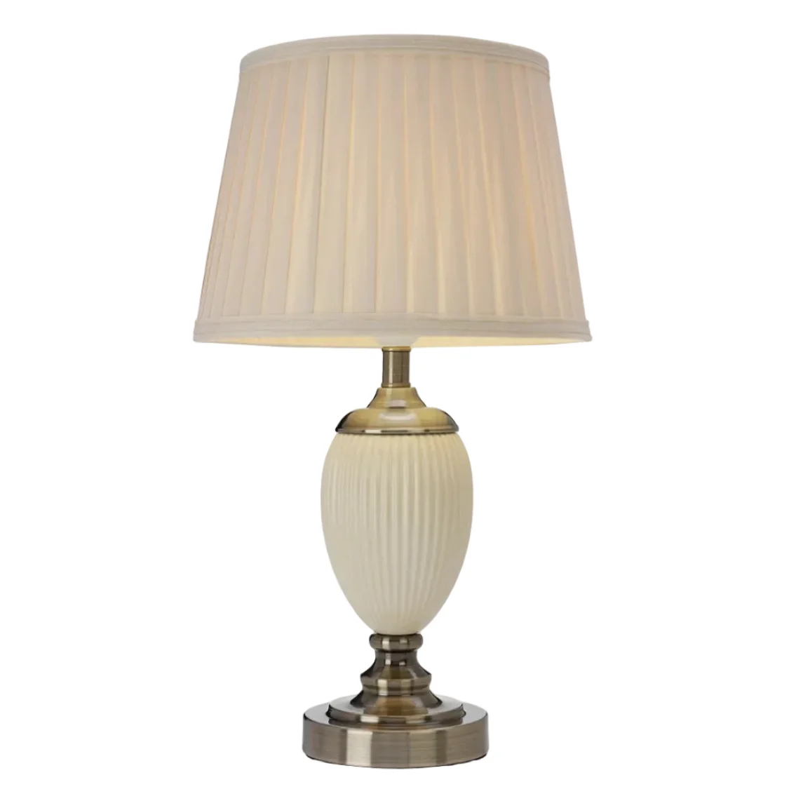 Pöytävalaisin Ottilia Beige, korkeus 49 cm - Image 2